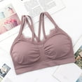 thumbnail image 2 of YUGYXL Sports Bras for Women Cross Straps Lace Underwear Bra Full Coverage Everyday Bra Padded Bralettes Lounge Bra Pink Free Size, 2 of 3