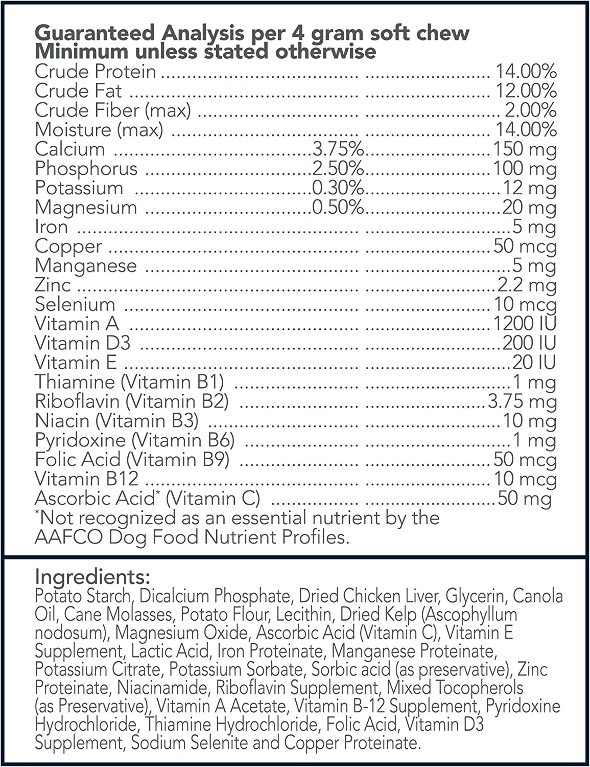Vet's Best Multi-Vitamin Soft Chews Dog Supplements, 30 Day Supply