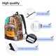 thumbnail image 3 of Disketp Modern Urban Monkey print Canvas Backpack Lightweight Travel Daypack Student Rucksack Laptop Backpack-, 3 of 5