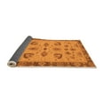 thumbnail image 2 of Ahgly Company Indoor Round Oriental Orange Traditional Area Rugs, 6' Round, 2 of 4