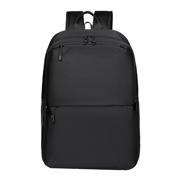 Mochila para portátil, organizador ligero, bolso de hombro transpirable para el trabajo en avión Negro