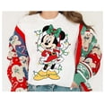 thumbnail image 1 of Disney Mickey And Minnie Mouse Couples Christmas Lights Matching Graphic T-Shirt All Size S-5XL, 1 of 4