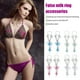 thumbnail image 4 of Qarigey Piercings falsos Adorno para el cuerpo Joyas para cuerpos Accesorio de moda Adornos para senos de mujer Anillos para pezones para mujer Rosa Type3 NO3 Qarigey AP009425-04B, 4 of 6