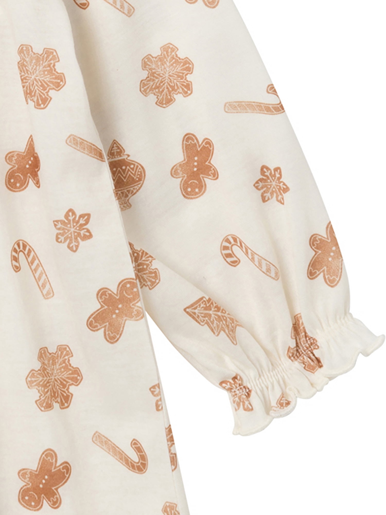 Modern Moments by Gerber Toddler Girl Christmas Ruffle Yoke Nightgown, Sizes 12 Months - 5T