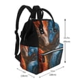 thumbnail image 2 of Pofeuu Red And Blue Fire Dragon F Print Diaper Bag Backpack, Multifunction Travel Pack Maternity Baby Changing Bags, Large Capacity, Waterproof, 2 of 6