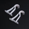 thumbnail image 3 of MasteelfCA 2Pcs Thicker Roman Style Curtain Rod Aluminum Alloy Single Bracket Curtain Rod Drapery Pole (White), 3 of 7