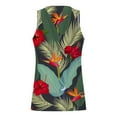 thumbnail image 4 of IROINNID Round Neckline Tank Tops For Men Sleeveless New Summer Floral Hawaiian Camisole Sport Tank Top Pullover Graphic Print Tops, 4 of 4