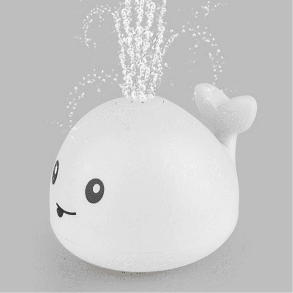 TOOAD Jouets de bain pour bébé, jouet de piscine à jet de baleine, jouets de baignoire lumineux pour bébé, jouets de bain amusants au design étanche, sécurité du corps lisse, jouets pour bébé de