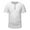 White, variant on Mens Soft V-Neck Button Pullover Side Split Short Sleeve Breathable Relaxed Tops