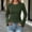 Army Green, variant on ByworldtasicNo Boundaries Womens Bell Long Sleeve Shirts Lightweight Crew Neck Y2k Going Out Tops Dressy Casual Blouses Ribbed Slim Fit T Shirts