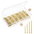 thumbnail image 3 of Mr. Pen- Nail Assortment Kit, 1200 Pcs, 4 Sizes, Gold, Small Nails for Hanging Pictures, 3 of 8