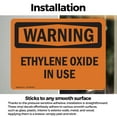 thumbnail image 3 of (2 Pack) Ethylene Oxide In Use OSHA Warning Sign 14 Inch X 10 Inch Vinyl Label Decal Sticker Weather Resistant, UV Protected for Workplace, Business, and Construction Site, Made in the, 3 of 7