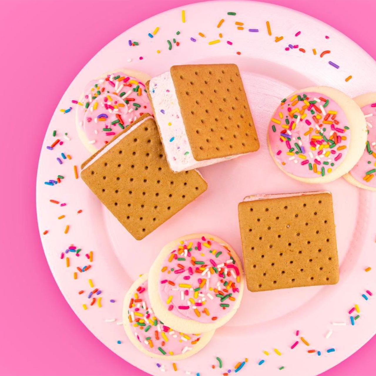 Fatboy Sugar Cookie Ice Cream Sandwich, 5 fl oz Bars, 6 Count (Frozen)