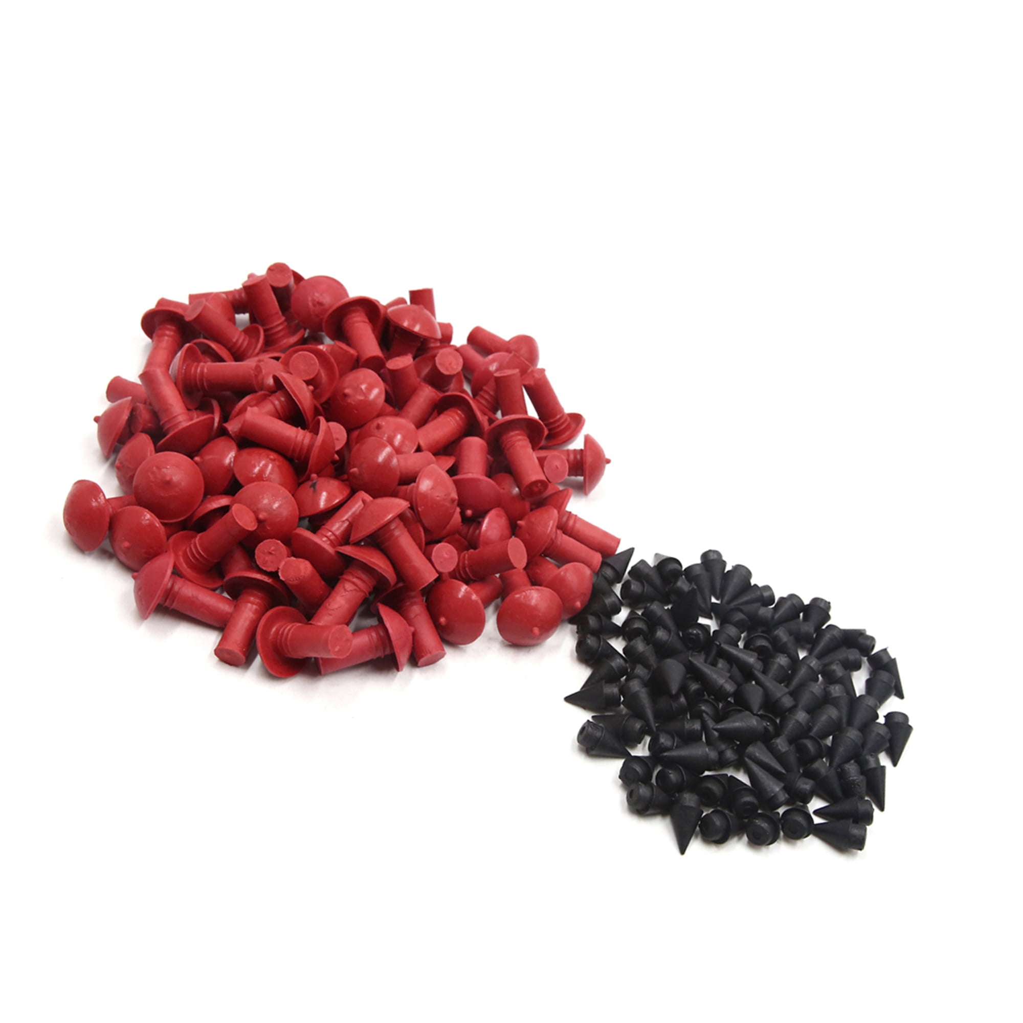 Unique Bargains 90pcs 8mm Dia Mushroom Tire Repair Insert Red Black for Car Vehicle