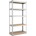 thumbnail image 1 of Costway 72" Heavy Duty Steel 5 Level Garage Shelf Storage Adjustable Shelves Silver, 1 of 10