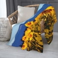 thumbnail image 2 of PHELIKA Mountain Full Of Sunflowers 02 All Season Soft Throw Blanket Lightweight Flannel Fleece Blankets 40" x 50", 2 of 8
