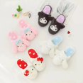 thumbnail image 6 of Cartoon Plush Slippers Floor Slippers Japanese Anime Warm Winter Indoor Slippers Flat Casual Non-slip Girl Home Shoes Kuromier, 6 of 11