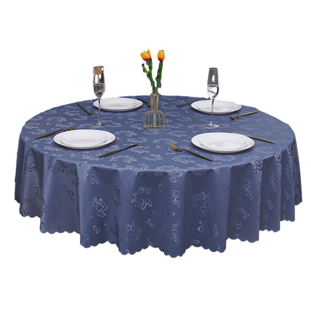 Cateissary Mantel resistente al aceite y fácil de limpiar para la vida familiar, mantel , hule Decoración del hogar azul brumoso 120cm