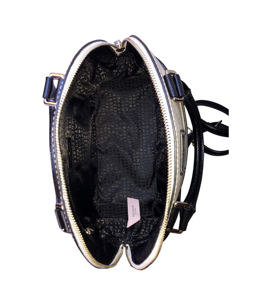 Kate Spade Grove Street Carli Satchel Bag WKRU4192 BLACK / CEMENT