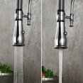 thumbnail image 3 of High Arc Dual-Mode Pull-Down Kitchen Faucet Solid Brass with Porcelain Handle, 3 of 8