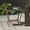 Sesame Color, variant on Kinbor Patio Tables Wicker Coffee Table, Outdoor Side Table Square Tempered Glass Top with Storage, Brown