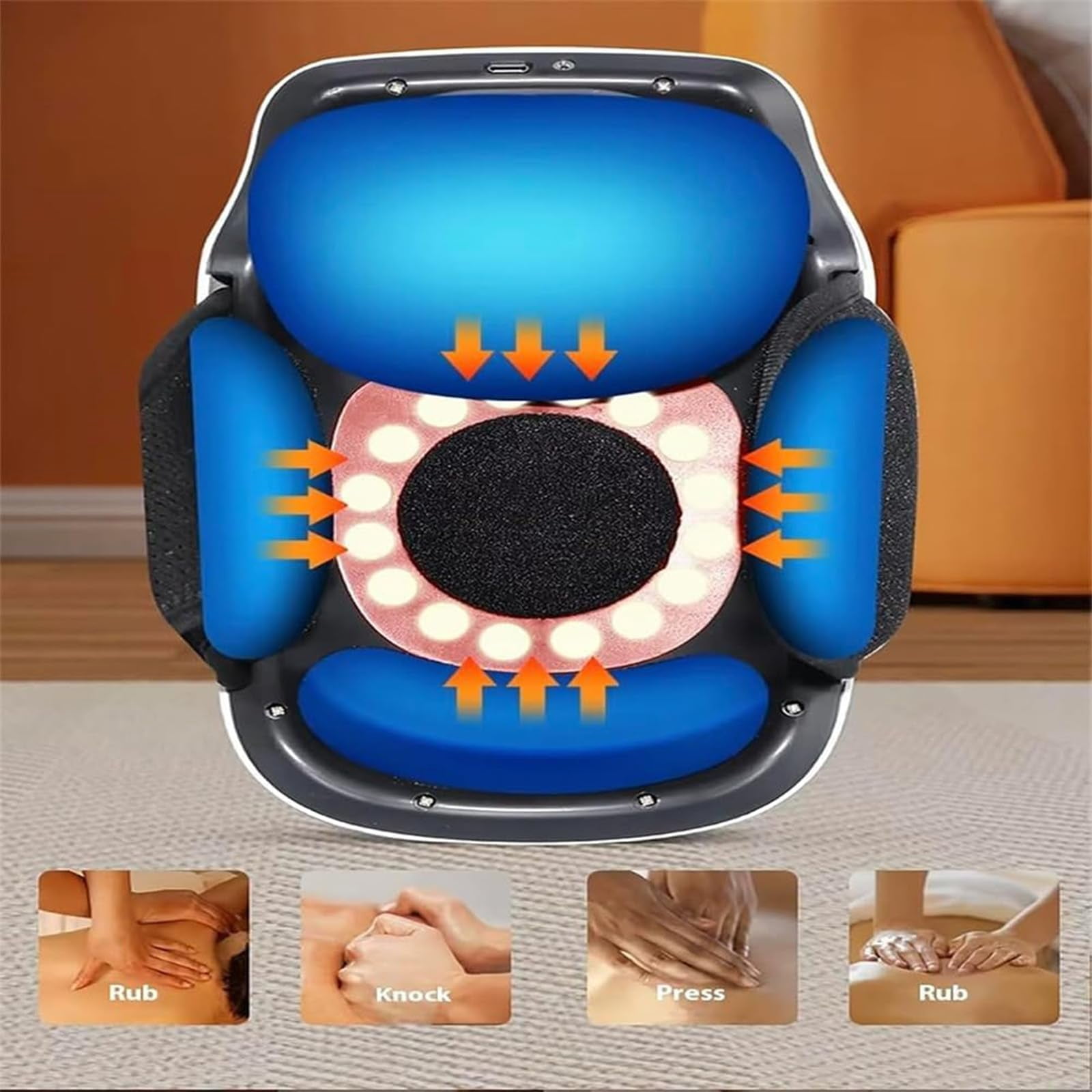 Upyogaa Knee Massager, 3-in-1 Knee Massager, Deep Heating, Light and Vibration Massage, Knees Massagers with Heat and Red Light, Relax Your Knees