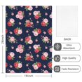 thumbnail image 2 of 2 Pcs Pioneer Flower Floral Print Pattern Kitchen Towels, Funny Microfiber Dish Towel Set, 18" X 26" Tea Towels, 2 of 6