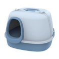 thumbnail image 4 of Bandeja de arena para gatos totalmente cubierta bandeja para mascotas accesorios para mascotas de mascotas desmontables anti -salpicaduras bandeja de azul, 4 of 9