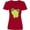 Red, variant on Inktastic Cute Frog, Little Frog, Baby Frog, Green Frog Women's V-Neck T-Shirt