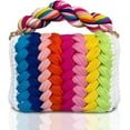 thumbnail image 6 of Evening Clutch Bag for Women, Handmade Crochet Wedding Party Purse, Small Flap Formal Crossbody Handbag Evening Clutch, 6 of 6