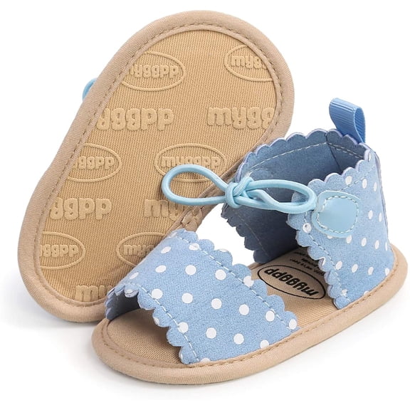 Baby Boys Girls 2 Straps Summer Dress Sandals Infant Shoes Soft Sole Breathable First Walker Newborn Shoes