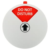Uxcell 6" Privacy Sign, 4 Options Do Not Disturb/Out of Office/Please Knock/In a Meeting Silver Gray