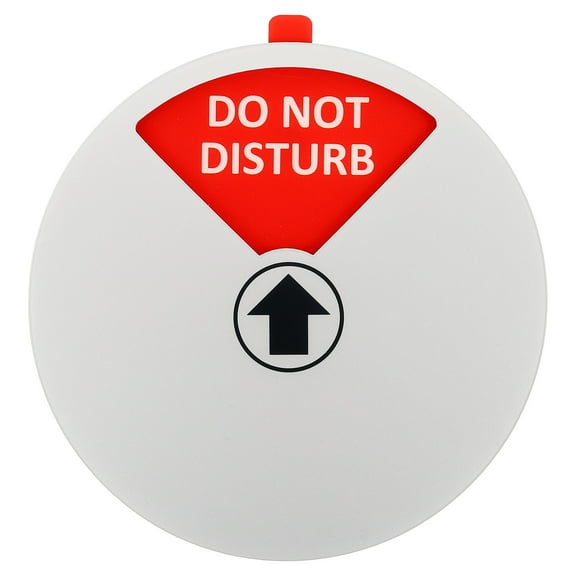 Uxcell 6" Privacy Sign, 4 Options Do Not Disturb/Out of Office/Please Knock/In a Meeting Silver Gray