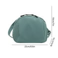 thumbnail image 3 of Bolso de Hombro de Nailon para Mujer, Diseño Casual Ligero de Cáscara, 22x18x8cm, Bandolera Versátil para Teléfono Móvil, Billetera, Llaves, Negro/Blanco/Verde/Caqui, 3 of 6