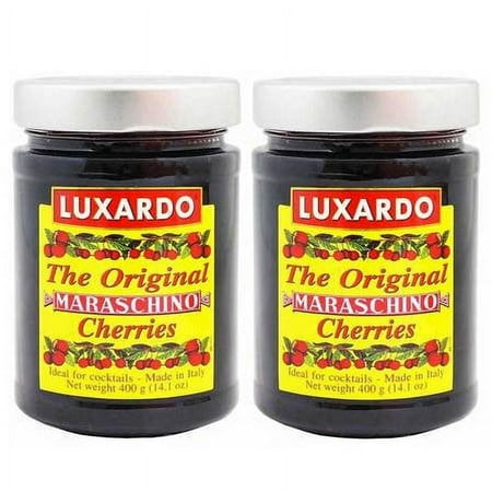 Luxardo Gourmet Maraschino Cherries - 400g Jar - 2 Pack