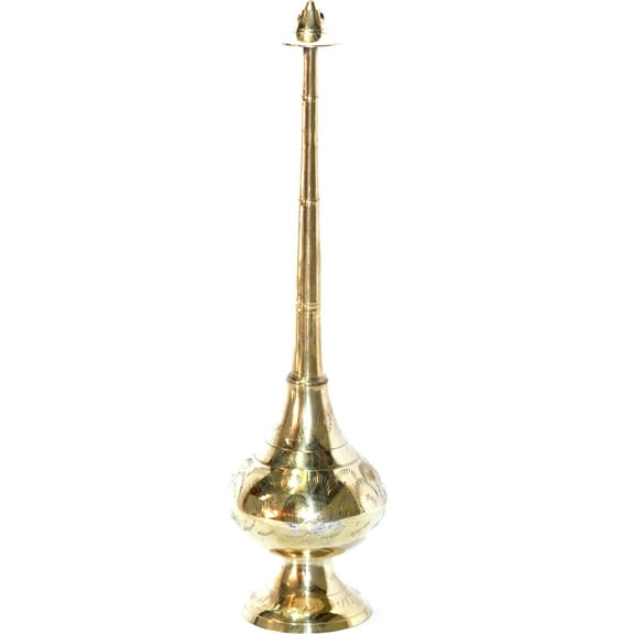 Large Brass Holy Water Sprinkler for Church use - 9 Inches high