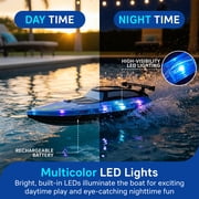 Merkury Innovations HGLO 13 in RC Boat, LED, Remote-Controlled, 1 pack