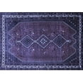 thumbnail image 1 of Ahgly Company Machine Washable Indoor Rectangle Persian Blue Traditional Area Rugs, 4' x 6', 1 of 4