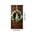 thumbnail image 3 of CaiYueKe Easter Door Cover Curtain Decoration Spring Holiday Party Decor for Home Front Door Wall Hanging Welcome Sign with Bunny Eggs Floral Pattern Festive Celebration Indoor Outdoor Seasonal, 3 of 7