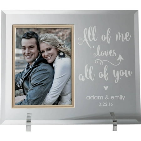 All Of Me Loves All Of You Glass Keepsake Photo Frame
