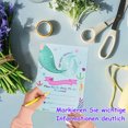 thumbnail image 4 of 12pcs Sparkling Pink Mermaid Party Invitation Card+12 Envelopes, 4 of 7