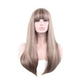 thumbnail image 3 of SUCS Human Hair Wigs For Women Black Color Natural Lace Hair Fashion Straight Gold Synthetic Natural Hair Wig Long Full Wig, 3 of 4