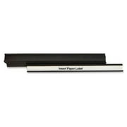 MasterVision Magnetic Data Cards 0.5" x 6" x - 10 / Each - Black