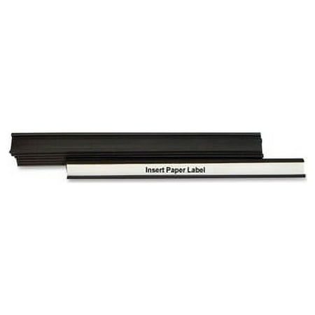 MasterVision Magnetic Data Cards 0.5" x 6" x - 10 / Each - Black