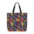 thumbnail image 1 of Cauagu Sacs Fourre-Tout Rock Music pour Femmes Filles, Grand Sac Réutilisable pour Courses avec Poches Intérieures, 1 of 7