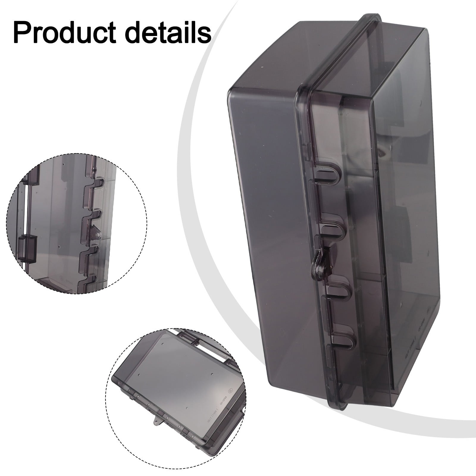 1Pc Outdoor Electrical Box Waterproof Dustproof Wall Mounted Outdoor Outlet Cover Lockable Large Capacity Socket Box Abs