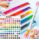 thumbnail image 1 of Juego de rotuladores de doble cabezal, resaltador de dibujo, estética profesional, Manga, suministros de arte escolar, papelería, 24-100 colores, 1 of 4