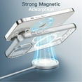 thumbnail image 3 of AmPm Magnetic Case for iPhone 14 Pro 6.1-Inch Compatible with MagSafe Wireless Charging, Shockproof Phone Bumper Cover, Anti-Scratch Clear Back (Clear), 3 of 7