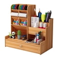 thumbnail image 3 of Caja de almacenamiento de documentos de oficina de gran capacidad, estilo nórdico, moda creativa con compartimento, soporte para bolígrafos de escritorio, estante de almacenamiento, 3 of 3