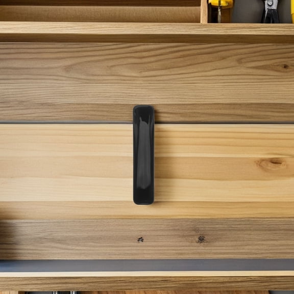 LOLIPPYY 20Pcs Self Adhesive Cabinet Pulls Black for Kitchen Wardrobe Drawers Easy to Install